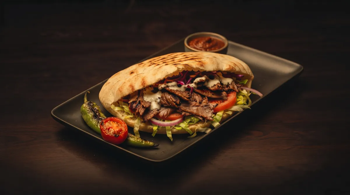 Lamb Shawarma in Pitta