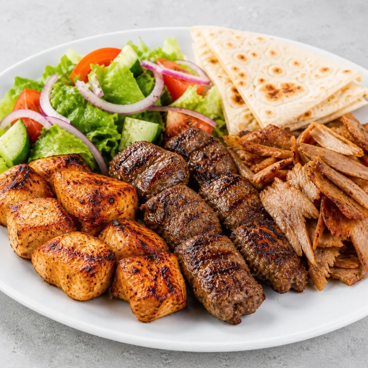 Option 2 - Chicken Shish, Kofte & Doner