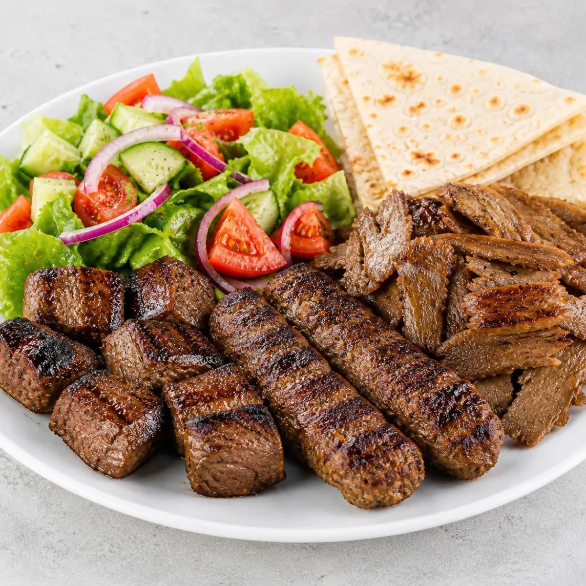 Option 1 - Lamb Shish, Kofte & Doner