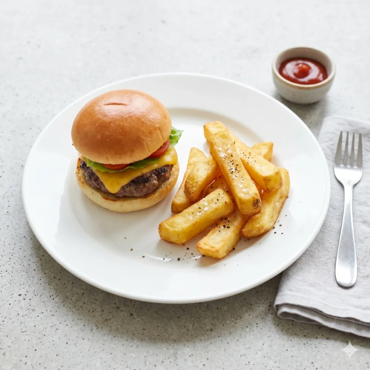 Mini Burger & Chips
